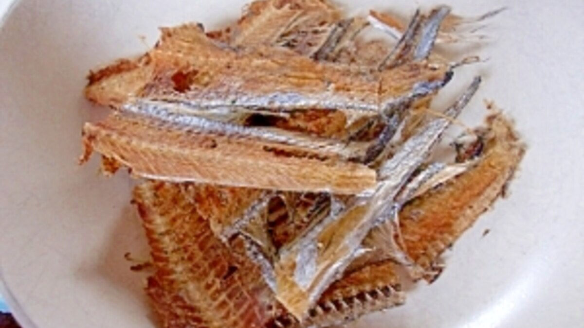 太刀魚の骨せんべい レシピ 作り方 By Tamco 楽天レシピ